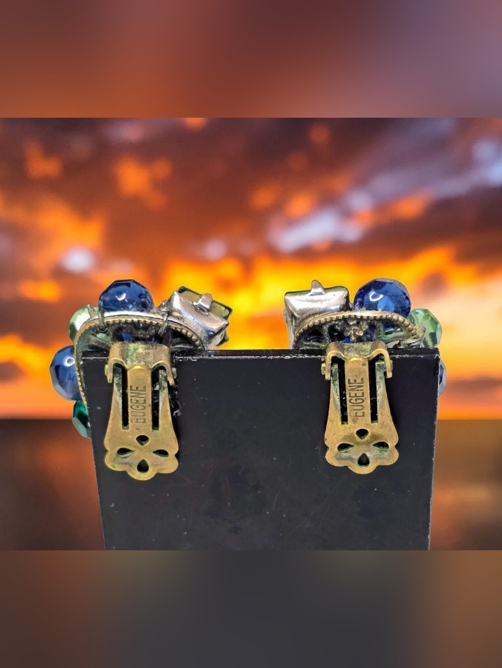 Vintage Earrings by designer Eugene Schultz - Picture 5 of 7